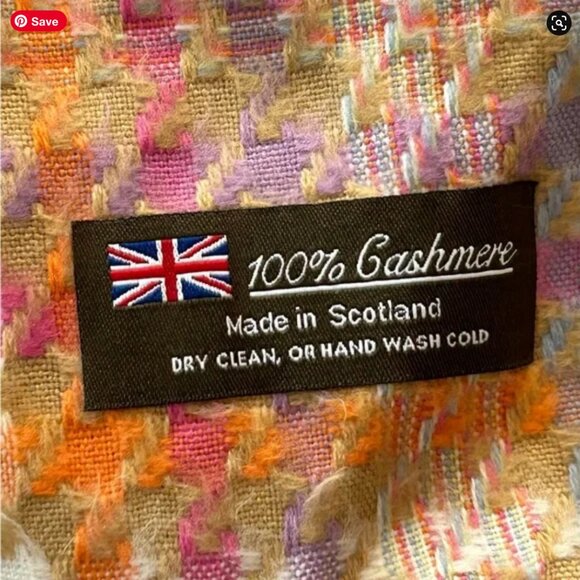 Buyer Beware! "100% Cashmere Made in Scotland" scarves - Picture 4 of 12
